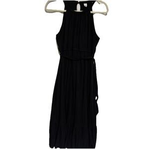 Old Navy Maxi Maternity Dress Womens‎ Sz M Black Sleeveless Capsule Boho Cottage